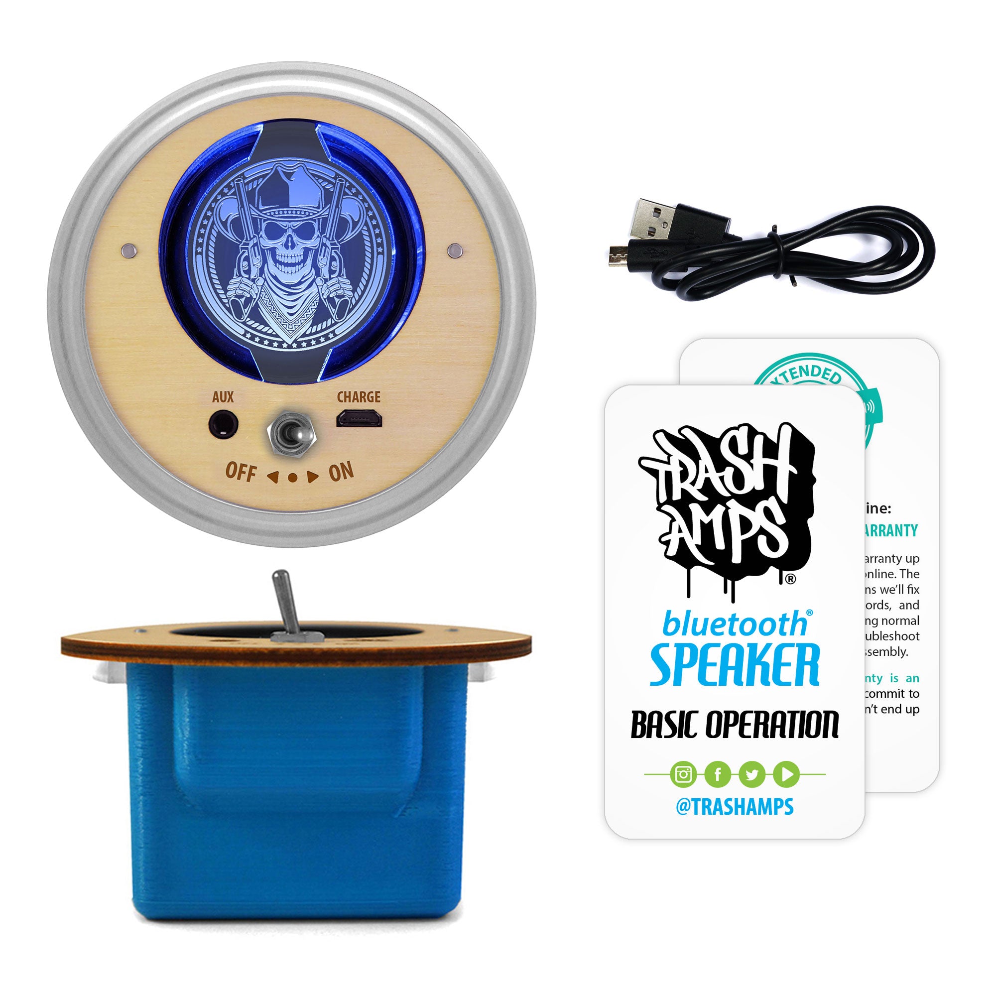 Bluetooth Speaker (Skull Cowboy)