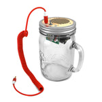 DIY Kit - Portable Speaker & Guitar Amplifier (Red Cord & Clear Handle Jar 24 oz)