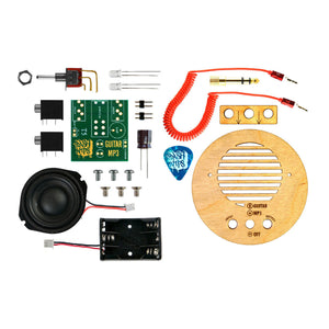 DIY Kit - Portable Speaker & Guitar Amplifier (Red Cord, use a jar from home)