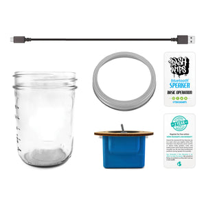 Mason Jar Bluetooth Speaker Sample (Your Logo)