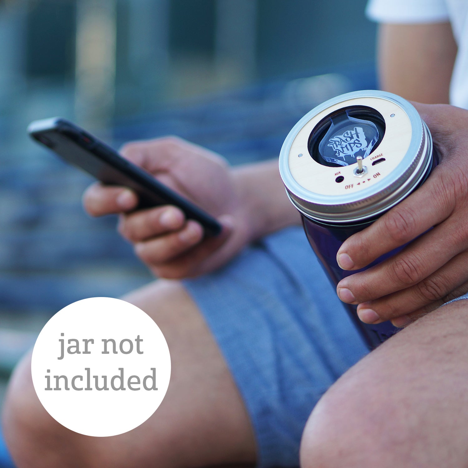 Bluetooth Mason Jar Speaker (use a jar from home)